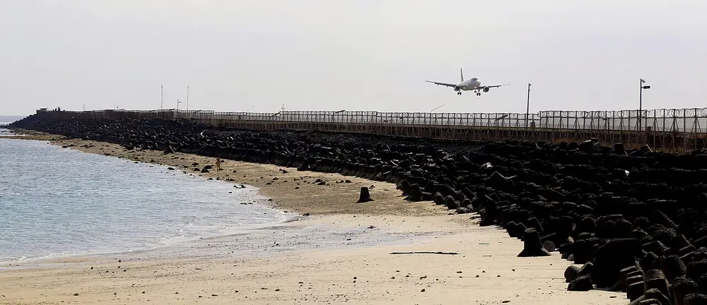 Avions à l'atterrissage vus du sable — Pantai Kelan, Où rouler depuis Kedonganan